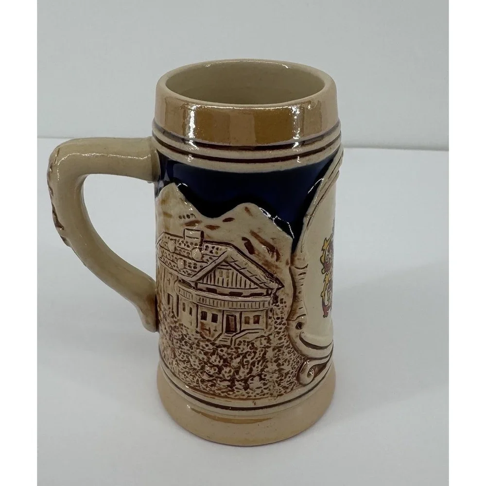 Antique Vintage German Karnten Austria King 700 mini Beer Stein 4